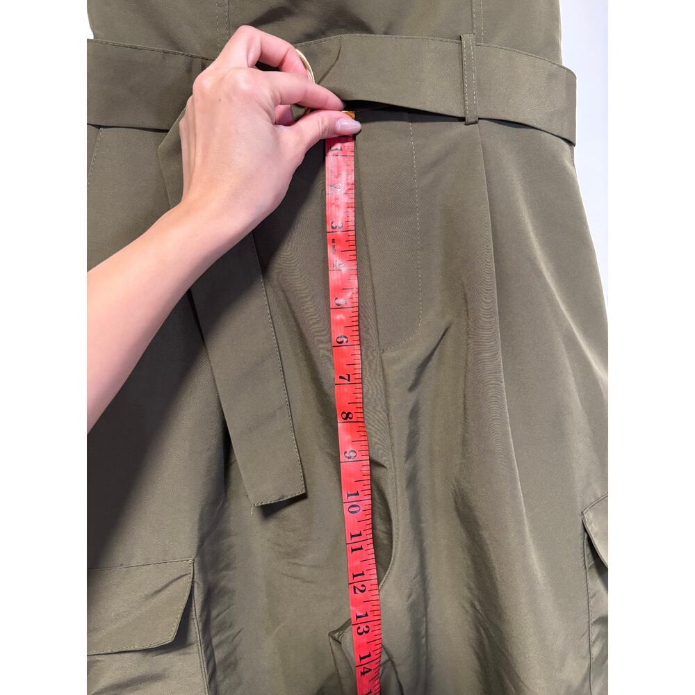 Olive Green Strapless Jumpsuit S - Picture 5 of 8